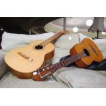 HOFNER CLASSICAL GUITAR, TOGETHER WITH A MEIFTER CLASSICAL GUITAR WITH GUITAR SLEEVE