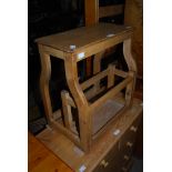 STRIPPED PINE STEP STOOL