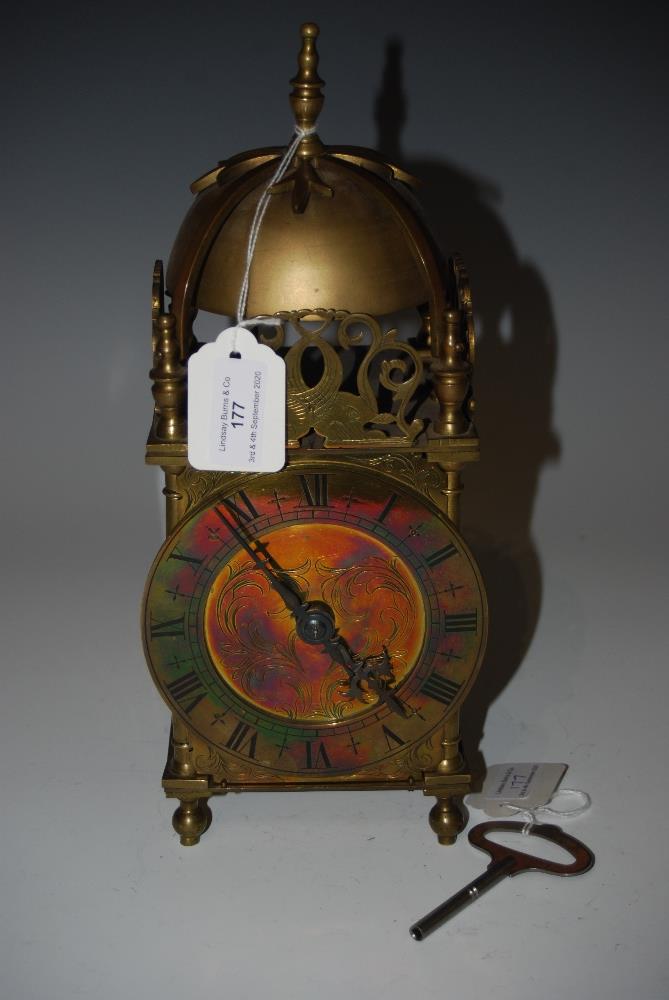 LATE 19TH/EARLY 20TH CENTURY LANTERN CLOCK