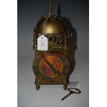 LATE 19TH/EARLY 20TH CENTURY LANTERN CLOCK