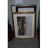 COLLECTION OF ASSORTED FRAMED PRINTS TO INCLUDE SS WINDSOR CASTLE, FRAMED COWBOY PRINT TITLED