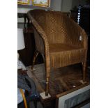 LLOYD LOOM BASKET WEAVE BEDROOM CHAIR