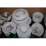 ROYAL CAULDON PARADISE PATTERNED DINNER SERVICE