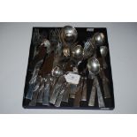 AN EXTENSIVE SUITE OF SCANDINAVIAN SILVER CUTLERY AND FLATWARE, STAMPED MARKS '830'