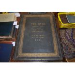 ONE LEATHER BOUND VOLUME - THE STAR NEWSPAPERS DATING FROM 1861 INCLUDING A BLIGHTY CHRISTMAS COMIC