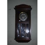 MID 20TH CENTURY OAK CASED WALL CLOCK