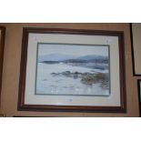 FRAMED WATERCOLOUR - LOCH FYNE - BY JEAN MANHALL