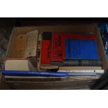 BOX - ASSORTED BOOKS INCLUDING DUNDEE DICTIONARIES, THE KINGS BOOK, ETC.