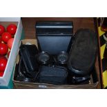 KODAK AK300 INSTANT CAMERA, TOGETHER WITH A PAIR OF SWIFT 8 X 40 BINOCULARS IN CASE, PAIR OF