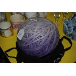 CANDLE IN THE FORM OF A PURPLE BALL OF YARN BY MISSONI