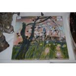 LARGE CERAMIC ART POTTERY TILE BY MARGARET CLINTON