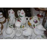 ASSORTED CERAMICS INCLUDING PAIR OF PORTMEIRION COFFEE POTS, PORTMEIRION OVEN TO TABLE WARES,