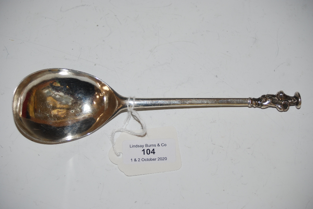 ANTIQUE SCOTTISH SILVER SEAL TOP SPOON