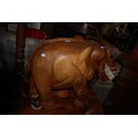 TEAK MODEL OF AN ELEPHANT