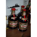 THREE LITRE BOTTLES OF DRAMBUIE