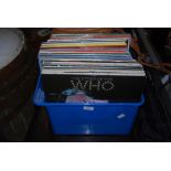 BOX - ASSORTED LP'S INCLUDING BOB DYLAN, JOHN LENNON, FRANK SINATRA, WHAM, ETC.