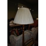 WALNUT STANDARD LAMP AND SHADE