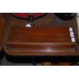 STAINED MAHOGANY TABLE TOP SHALLOW DRAWER