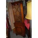 REPRODUCTION MAHOGANY CORNER CABINET