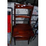 MAHOGANY METAMORPHIC CHAIR