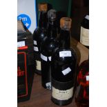 THREE BOTTLES OF DOWS VINTAGE PORT - TWO DATED 1960, ONE DATED 1955