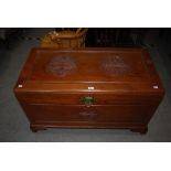 CHINESE CARVED CAMPHORWOOD CHEST