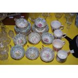 PARAGON QUEEN ELIZABETH II CORONATION TEA SERVICE, TOGETHER WITH FOUR ROYAL COMMEMORATIVE TANKARDS