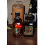 FOUR BOTTLES OF ASSORTED SPIRITS TO INCLUDE STOCK ORIGINAL BRANDY, DISARONNO AMARETTO, VERY OLD