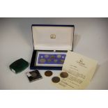CASED COIN CRAFT GREAT BRITAIN 1960 QUEEN ELIZABETH II SPECIMEN COIN SET, TOGETHER WITH A 1980