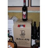 TWO BOXES OF BALEANI BERTONAIA 2005 ITALIAN RED WINE