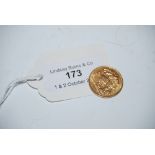 GEORGE V GOLD HALF SOVEREIGN DATED 1914