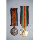 GREAT WAR INTEREST - PAIR OF WWI MEDALS INSCRIBED '142556 CPL.A.M.GIBSON.R.E.'