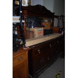 EARLY 20TH CENTURY MAHOGANY MIRROR BACK SIDEBOARD