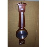 SEWILLS OF LIVERPOOL , MODERN MAHOGANY WALL BAROMETER