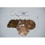 THREE ASSORTED 9CT GOLD MEDALLIONS, GROSS WEIGHT 23.2 GRAMS