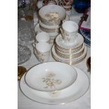 ROYAL DOULTON YORKSHIRE ROSE PATTERN PART TEA AND DINNER SERVICE
