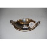 BIRMINGHAM SILVER HAMMERED SHALLOW DISH, MAKERS MARK A.E. JONES