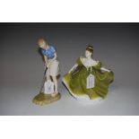 TWO ROYAL DOULTON FIGURINES - WINNING PUTT HN3279 AND LYNN HN2329