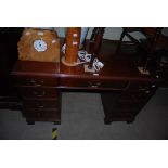 MAHOGANY KNEE HOLE DESK