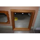 RECTANGULAR GILT FRAMED WALL MIRROR