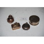 SMALL COLLECTION OF ASSORTED SILVER WARE INCLUDING A MINIATURE BIRMINGHAM SILVER JERSEY MILK CAN,