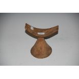 CARVED AFRICAN TRIBAL HEAD REST