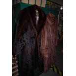 TWO VINTAGE JENNERS, EDINBURGH LADIES FUR COATS