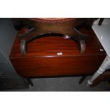 MAHOGANY DROP LEAF DINING TABLE