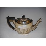 BIRMINGHAM SILVER SEMI FLUTED TEAPOT