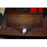 A 19TH CENTURY OAK CANDLE BOX