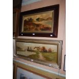 J. BULLOUGH - HIGHLAND ROVERS - OIL ON CANVAS, SIGNED AND DATED 1918, TOGETHER WITH ANOTHER BY THE