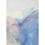 AR Brigadier General Robert Seymour Vandeleur (1869-1956) Nanga Parbat, Kashmir watercolour,