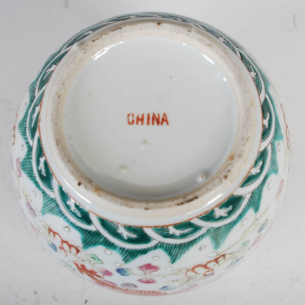 A Chinese porcelain yellow ground jar, Wang Bingrong, Qing Dynasty, decorated in relief with egret - Image 10 of 20