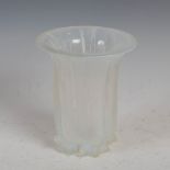 Rene Lalique, 'Eucalyptus' An opalescent clear and frosted glass vase, relief moulded mark 'R.